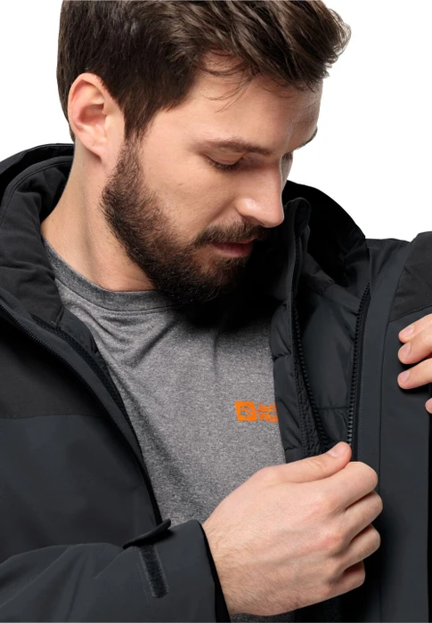 Jack Wolfskin Glaabach 3in1 Funktionsjacke schwarz (Herren)