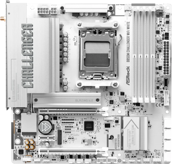 ASRock B850M Challenger WiFi White (AMD AM5)