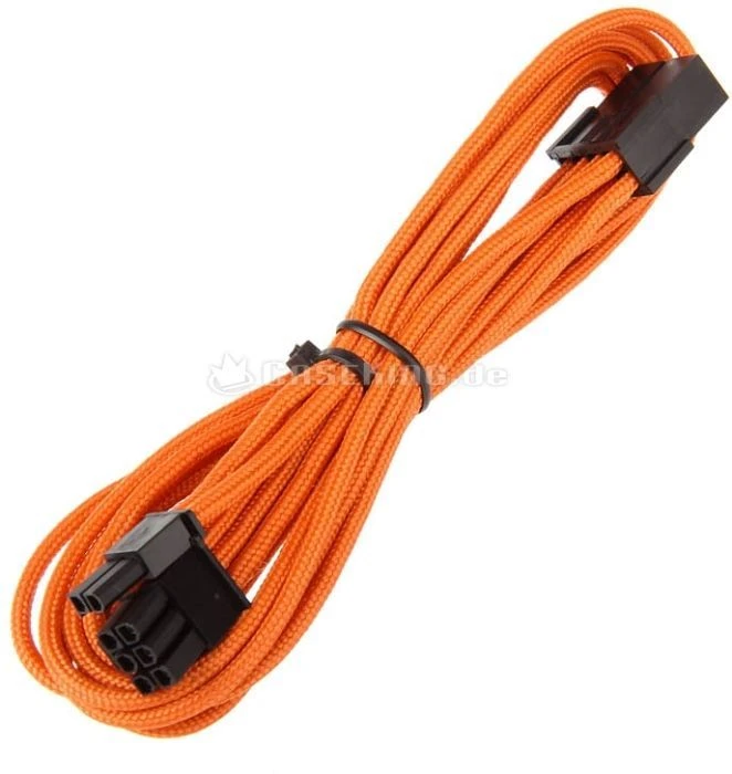 BitFenix Alchemy 6/8-Pin PCIe Verlängerung 45cm, sleeved orange