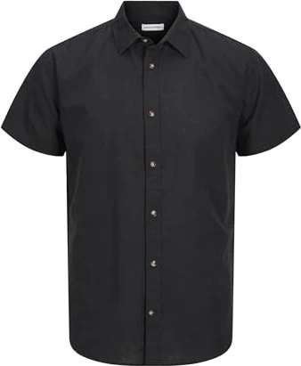 Jack & Jones Comfort Fit Hemd kurzarm schwarz (Herren)