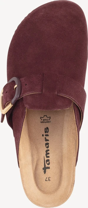 Tamaris Lederpantolette rot (Damen)