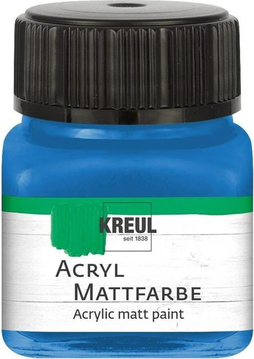Kreul Acryl Mattfarbe, enzianblau, 20ml
