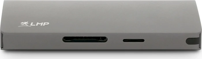 LMP USB-C Travel Dock, 9-Port, USB-C 3.0 [Stecker], space gray