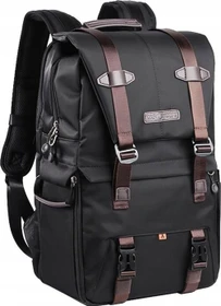 K&F Concept Kameratasche mit Regenschutz für 15,6-Zoll-Laptop, DSLR-Kameras beta-schwarz