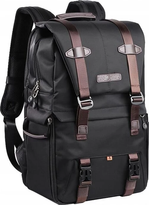 K&F Concept Kameratasche mit Regenschutz für 15,6-Zoll-Laptop, DSLR-Kameras beta-schwarz