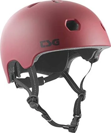 TSG Meta Helm solid color satin oxblood