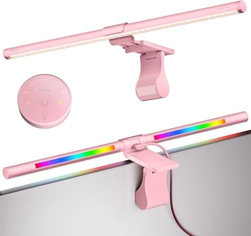Quntis Glow RGB, Monitor LED Leuchte, 51cm, rosa