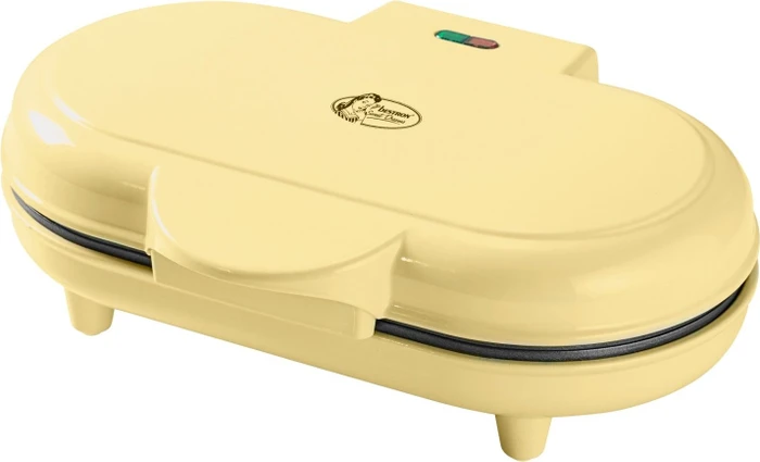 Bestron ADWM1000V Herzwaffelautomat Waffeleisen gelb