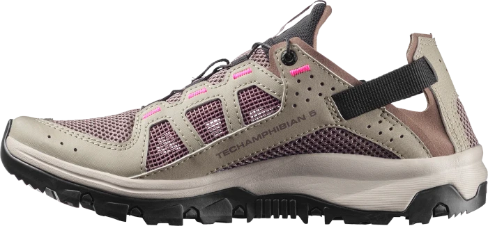 Salomon Techamphibian 5 silver sage/iron/knockout pink (Damen)