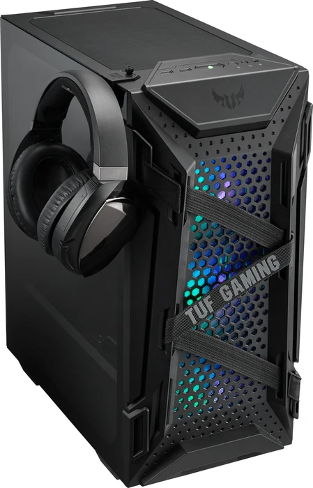 ASUS TUF Gaming GT301, schwarz, Glasfenster