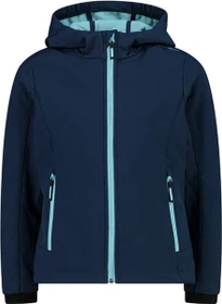 CMP Softshell Melange Fix Hood Funktionsjacke blue/acqua (Junior)