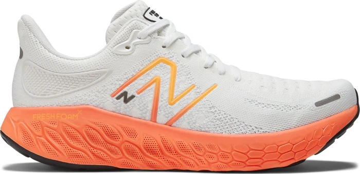 New Balance Fresh Foam X 1080v12 white/neon dragonfly/hot marigold (Herren)