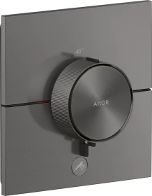 Hansgrohe Axor ShowerSelect ID eckig Thermostat für 1 Verbraucher und einen zusätzlichen Abgang brushed black chrome