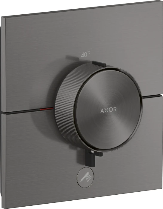 Hansgrohe Axor ShowerSelect ID eckig Thermostat für 1 Verbraucher und einen zusätzlichen Abgang brushed black chrome