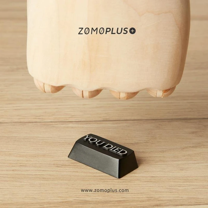Zomoplus Keycap YOU DIED, Aluminium, silber/schwarz, 1 Taste