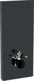 Geberit Monolith Sanitärmodul für Wand-WC, 114cm, Glas lava/Aluminium schwarzchrom