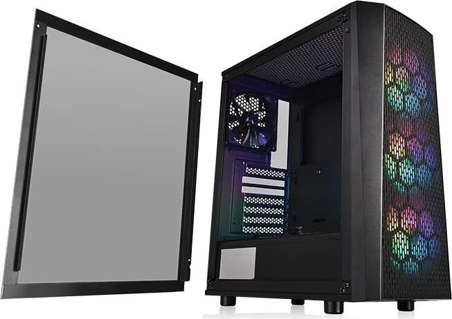 Thermaltake Versa J24 TG ARGB schwarz, Glasfenster