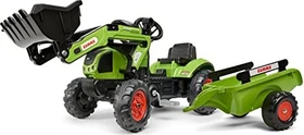 Falk-Toys Claas Baggerlader mit Anhänger