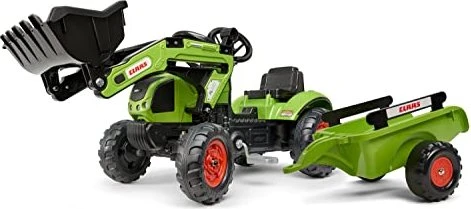 Falk-Toys Claas Baggerlader mit Anhänger
