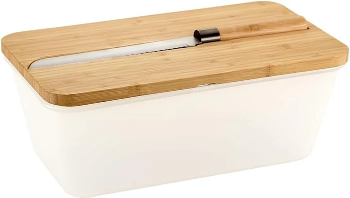 Kesper Brotkasten inkl. Brotmesser weiß (58480)