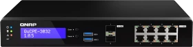 QNAP QuCPE-303x Dual-System VM-Host & Desktop 2.5G Managed Switch, 8x RJ-45, 2x SFP+ (QuCPE-3032-C3558R-8G)