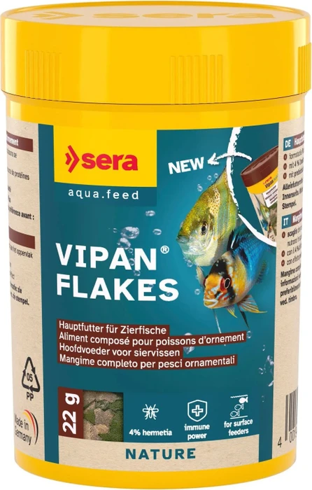 sera Vipan Hauptfutter für Zierfische, 22g, 100ml