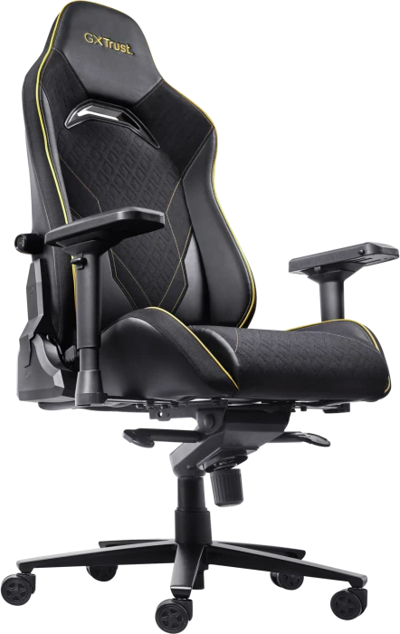 Trust Gaming GXT 721 Ruya Pro Gamingstuhl, schwarz/gold