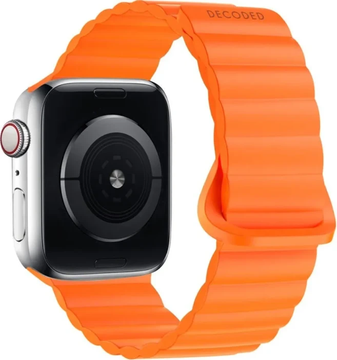 Decoded Silicone Traction Loop Band für Apple Watch 42mm apricot crush orange