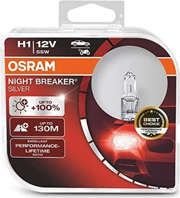 Osram Night Breaker Silver H1 55W, 2er-Pack Box