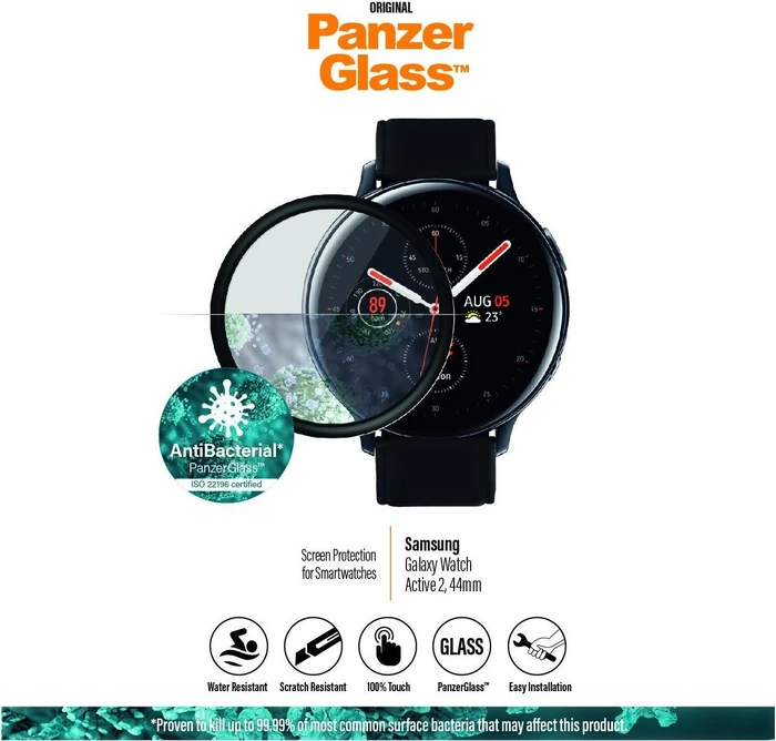 PanzerGlass Displayschutz für Samsung Galaxy Watch Active 2 44mm schwarz