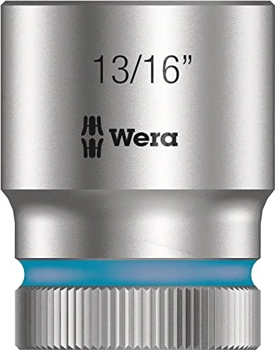 Wera 8790 HMC Zyklop Außensechskant Steckschlüssel 1/2" zöllig, 13/16"x37mm