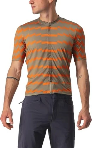 Castelli Unltd Sterrato Trikot kurzarm olive green/orange rust (Herren)