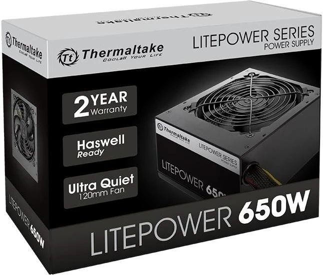 Thermaltake Litepower 2 230V 650W, ATX 2.3