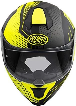 Premier Helmets Technical Hyper BP matt schwarz/grau/gelb