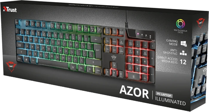 Trust Gaming GXT 835 Azor, LEDs RGB, USB, IT