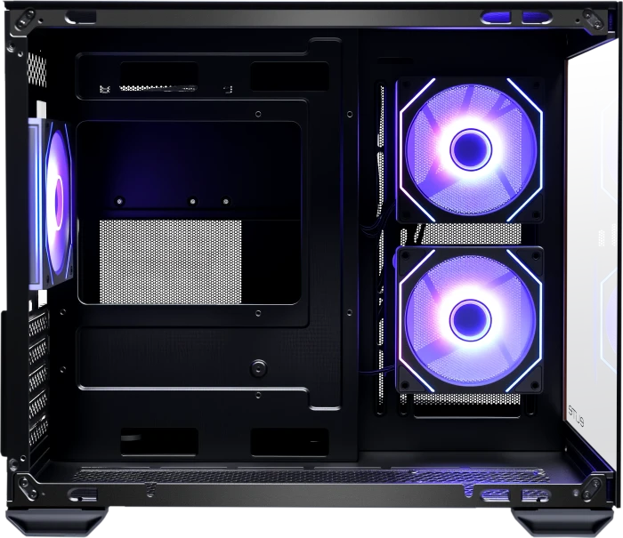 Cooler Master Elite 481 Wood Black, schwarz/braun, Glasfenster