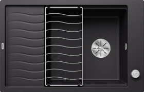 Blanco Elon XL 6 S InFino Becken reversibel mit Ablauffernbedienung schwarz