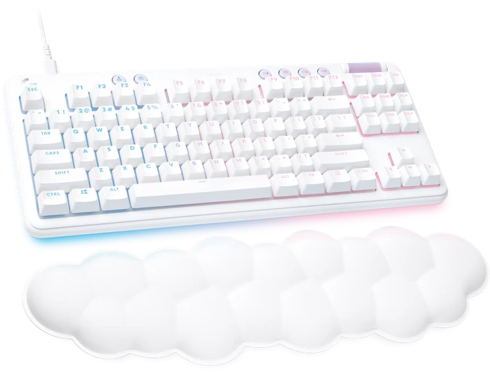 Logitech G713 Gaming Keyboard, TKL, Aurora, weiß, GX-BROWN, USB, ES