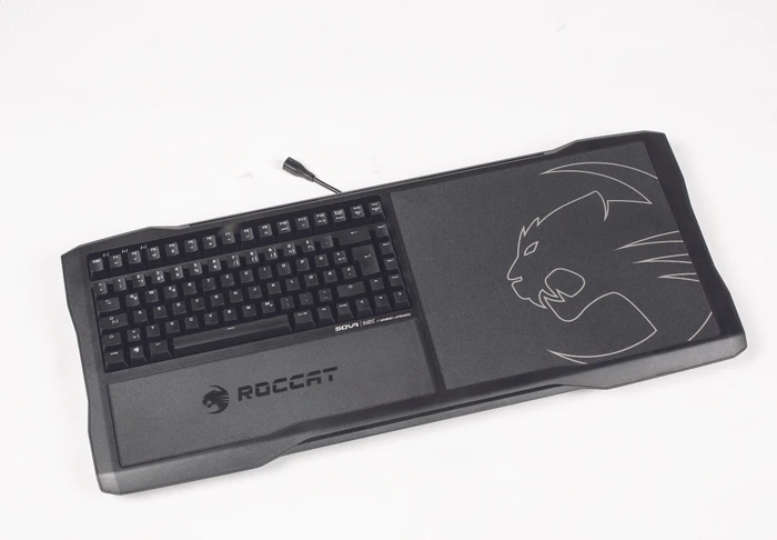 Roccat Sova MK Gaming Lapboard, schwarz, LED blau, TTC BROWN, USB, DE