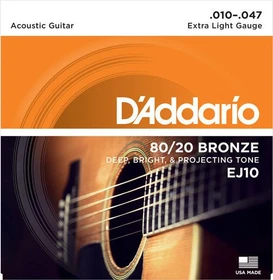 D'Addario 80/20 Bronze Extra Light