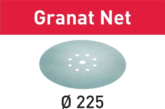 Festool Granat Net STF D225 P80 GR NET/25 Schleifblatt K80, 225mm, 25 Stück