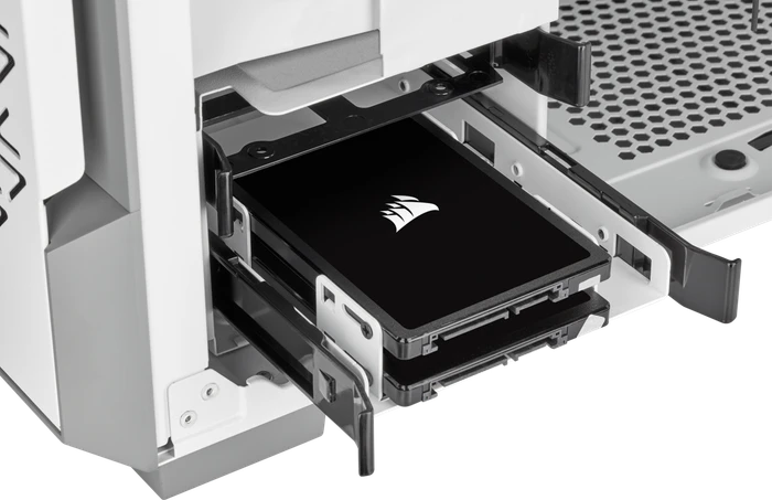 Corsair 3.5" Dual SSD Adapter, 2.5" Festplatten Einbaurahmen, weiß