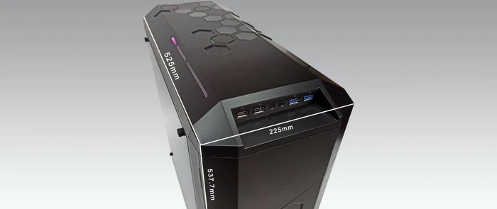 AZZA Storm 6000-ARGB, schwarz, Glasfenster