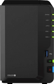 Synology DiskStation DS220+ 2TB, 2GB RAM, 2x RJ-45 1000Base-T, 2x USB-A 3.0