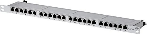 Helos Professional 24-Port Patchpanel, 19", 0.5HE