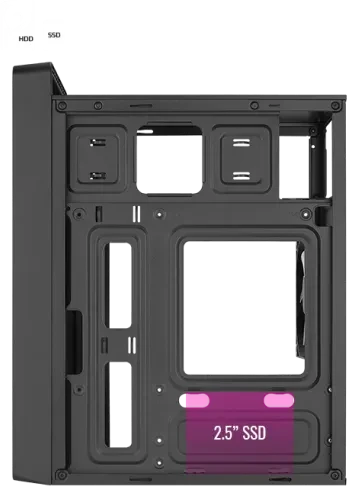 AeroCool CS-109 [V1] Black, Glasfenster