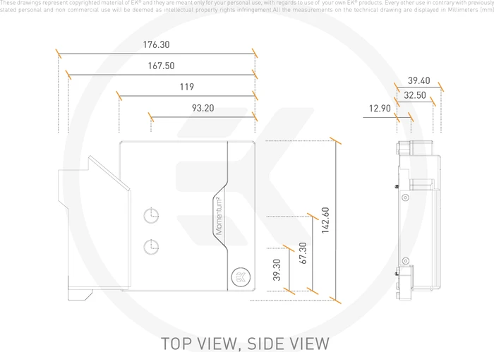 EK Water Blocks Quantum Line EK-Quantum Momentum² Aorus Z690 Master D-RGB Monoblock, Nickel, Acryl