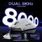 Yunzii M2 Dual 8K Custom Wireless Gaming Maus, weiß, USB/Bluetooth Vorschaubild