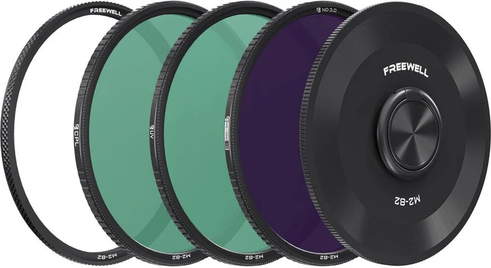 Freewell 3er Pack Magnetischer Quick Swap CPL + UV + ND1000 Filter 82mm