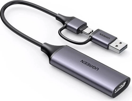 Ugreen CM716 HDMI auf USB-C/USB-A Video Capture Adapter, USB-C/USB-A [Stecker]
